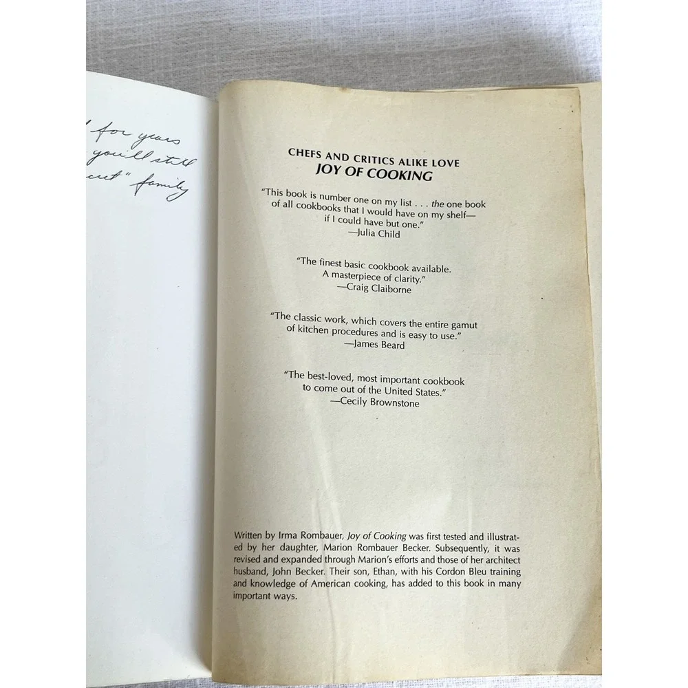 Joy of Cooking The All-Purpose Cookbook by Marion Rombauer Becker and Irma S.‎
